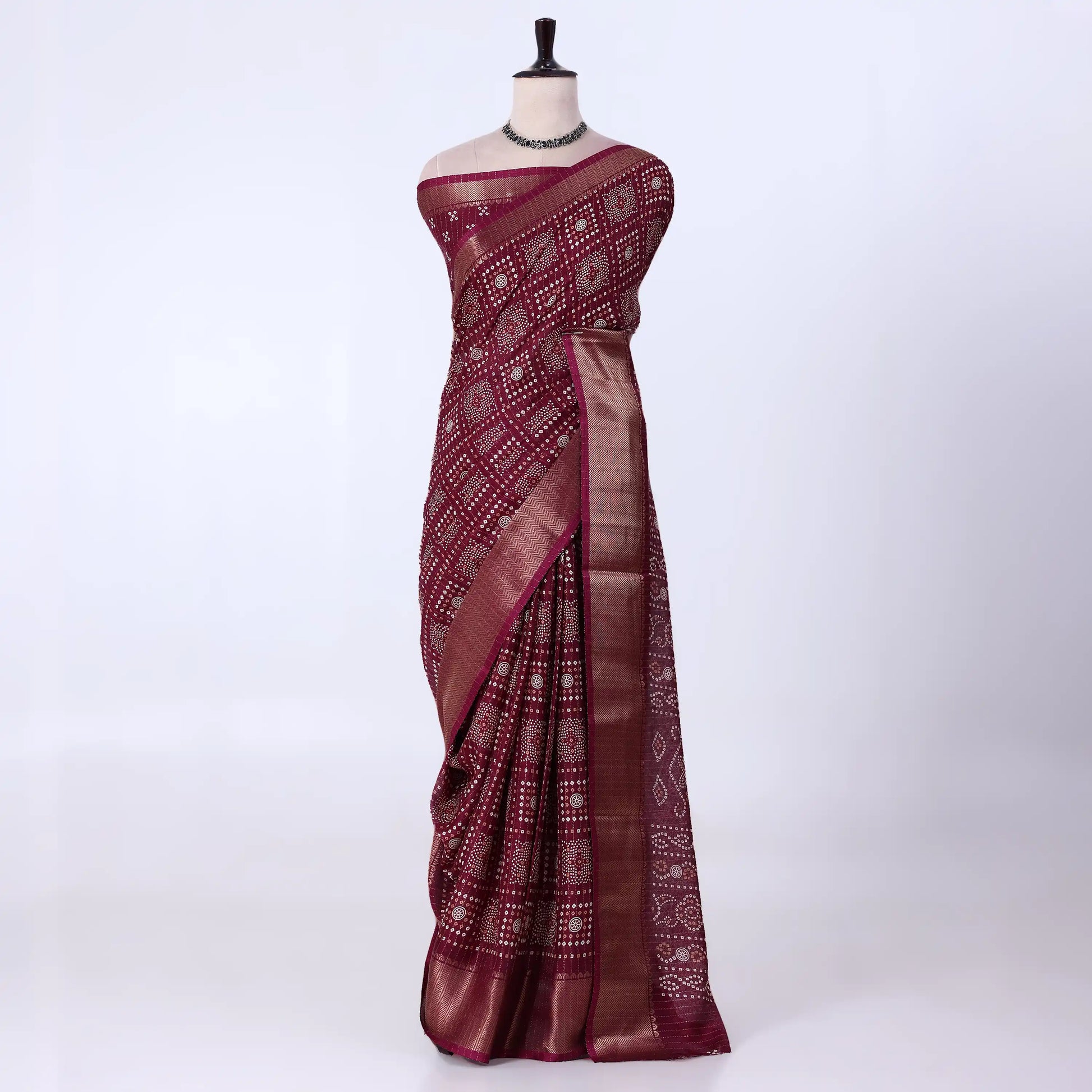 Purple Dola Silk Sarees for Women | Office Wear Casual Outings & Special Occasions | Jeyachandran - Full View