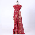 Red Dola Silk Sarees for Women | Office Wear Casual Outings & Special Occasions | Jeyachandran - Full View