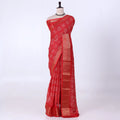 Red Dola Silk Sarees for Women | Office Wear Casual Outings & Special Occasions | Jeyachandran - Full View