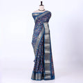 Teal Dola Silk Sarees for Women | Office Wear Casual Outings & Special Occasions | Jeyachandran - Full View