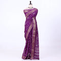 Purple Dola Silk Sarees for Women | Office Wear Casual Outings & Special Occasions | Jeyachandran - Full View