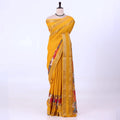 Yellow Dola Silk Sarees for Women | Office Wear Casual Outings & Special Occasions | Jeyachandran - Full View