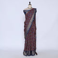 Dark Blue Art Silk Saree for Women | Family Events & Festive Occasion | Jeyachandran - Full View