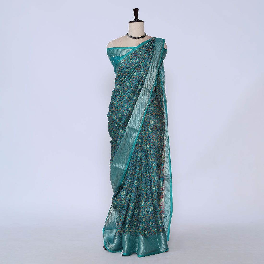 Green Art Silk Saree for Women | Family Events & Festive Occasion | Jeyachandran - Full View