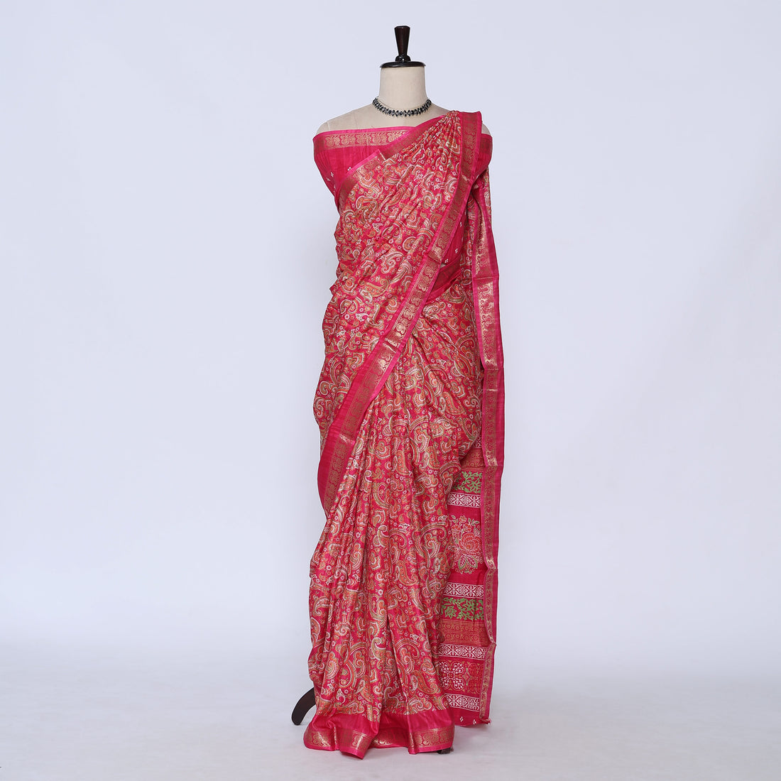 Pink Art Silk Saree for Women | Family Events & Festive Occasion | Jeyachandran - Full View