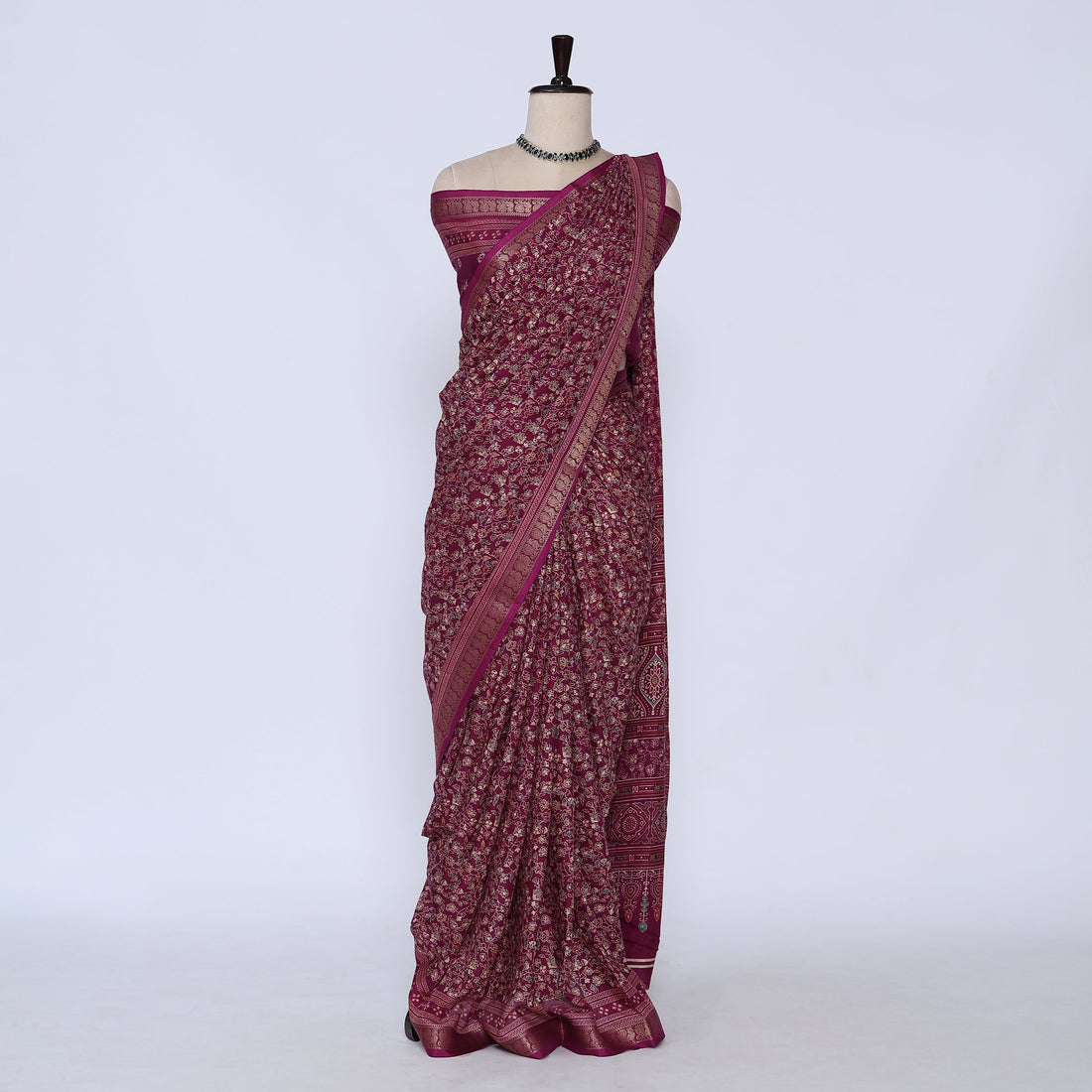 Purple Art Silk Saree for Women | Family Events & Festive Occasion | Jeyachandran - Full View