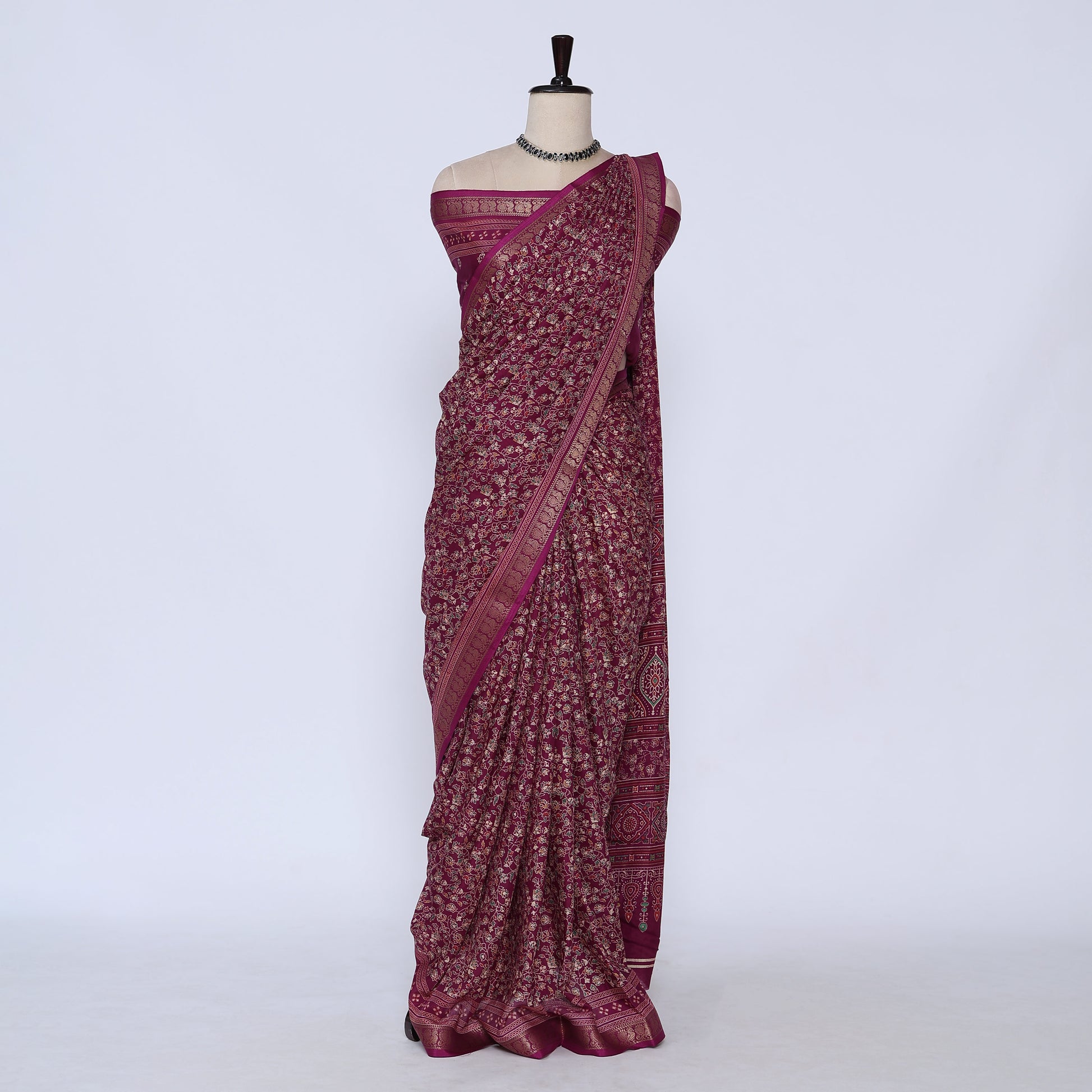Purple Art Silk Saree for Women | Family Events & Festive Occasion | Jeyachandran - Full View