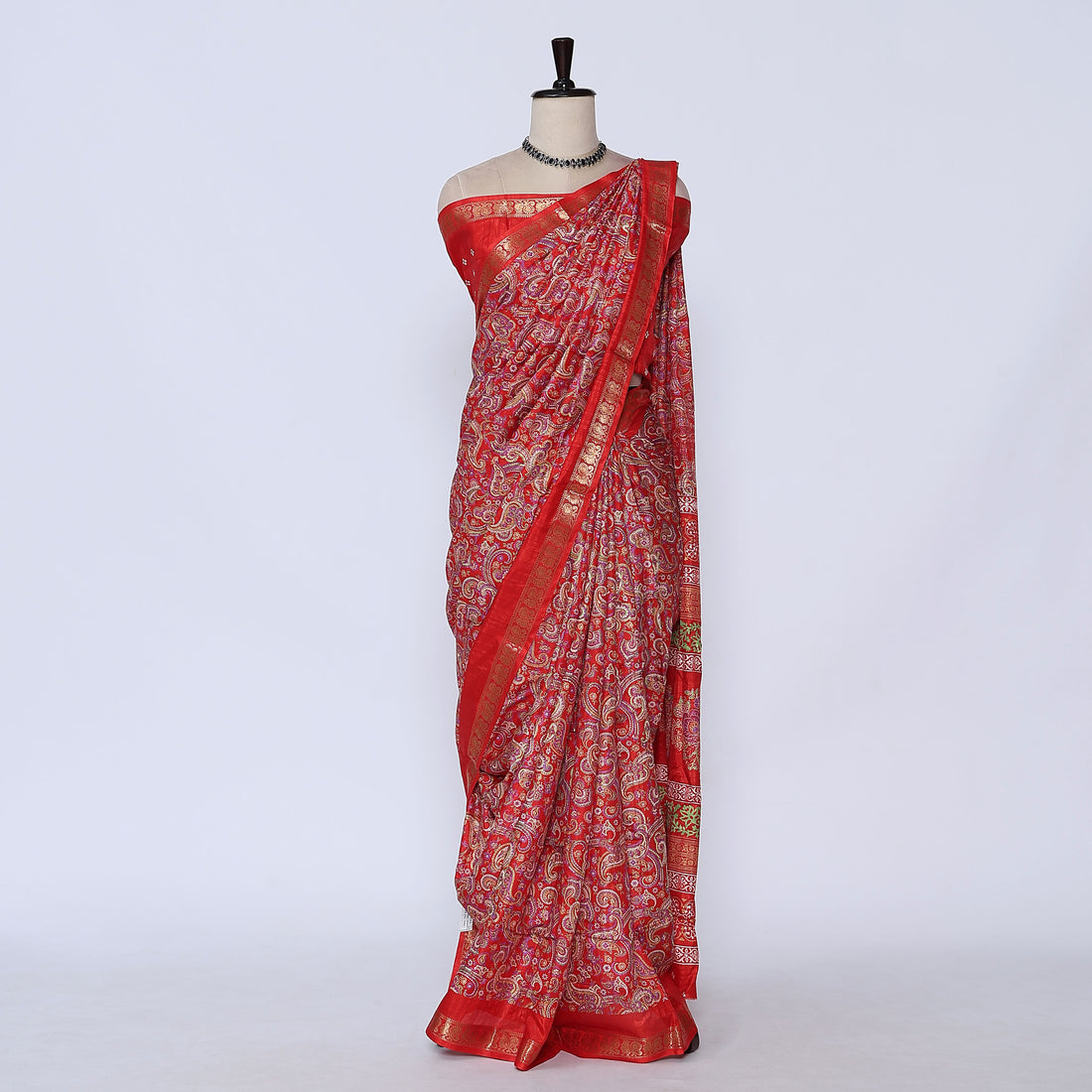 Red Art Silk Saree for Women | Family Events & Festive Occasion | Jeyachandran - Full View