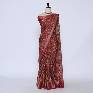 Red Art Silk Saree for Women | Family Events & Festive Occasion | Jeyachandran - Full View