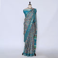 Teal Art Silk Saree for Women | Family Events & Festive Occasion | Jeyachandran - Full View