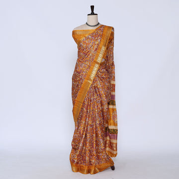 Yellow Art Silk Saree for Women | Family Events & Festive Occasion | Jeyachandran - Full View
