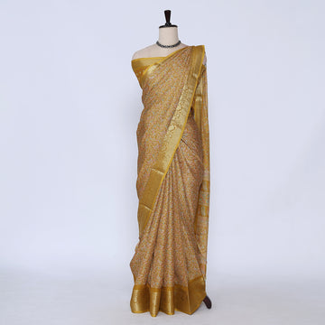 Yellow Art Silk Saree for Women | Family Events & Festive Occasion | Jeyachandran - Full View