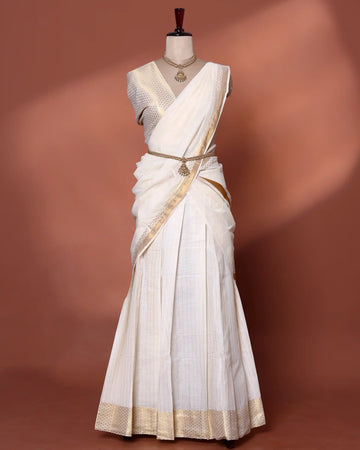 Cotton Semi Stitched Dhavani Set For Women | Festive Wear & Traditional Collection | Jeyachandran