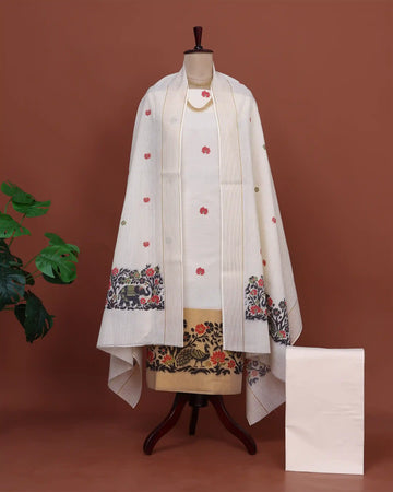 Cotton Unstitched Salwar Material for Women | Festive Wear & Summer Collection | Jeyachandran