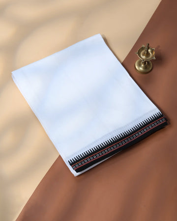 Men’s Traditional Handloom Cotton Dhoti | Family Function, Temple Visit, Wedding Function   | Jeyachandran