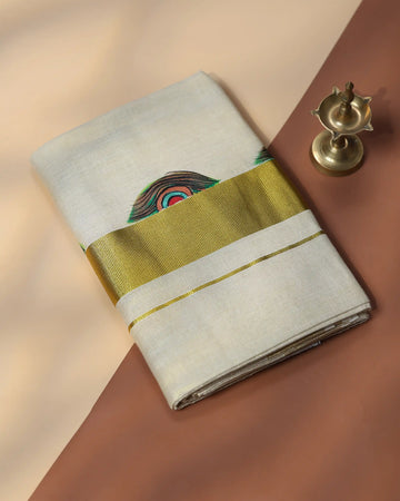 Men’s Traditional Handloom Cotton Dhoti | Family Function, Temple Visit, Wedding Function | Jeyachandran