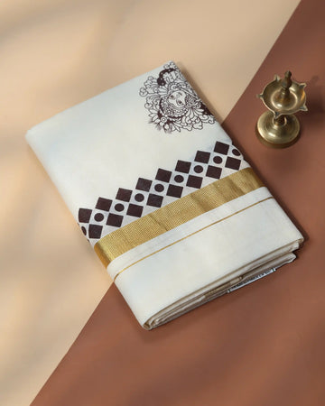 Men’s Traditional Handloom Cotton Dhoti | Family Function, Temple Visit, Wedding Function | Jeyachandran