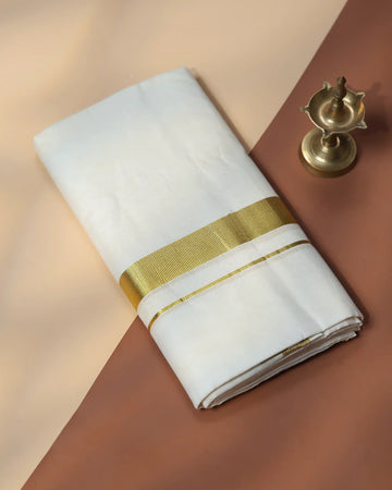 Men’s Traditional Handloom Cotton Dhoti | Family Function, Temple Visit, Wedding Function | Jeyachandran