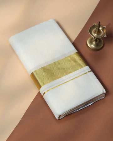 Men’s Traditional Handloom Cotton Dhoti | Family Function, Temple Visit, Wedding Function | Jeyachandran