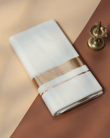 Men’s Traditional Handloom Cotton Dhoti | Family Function, Temple Visit, Wedding Function | Jeyachandran