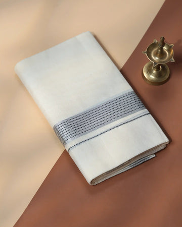 Men’s Traditional Handloom Cotton Dhoti | Family Function, Temple Visit, Wedding Function | Jeyachandran