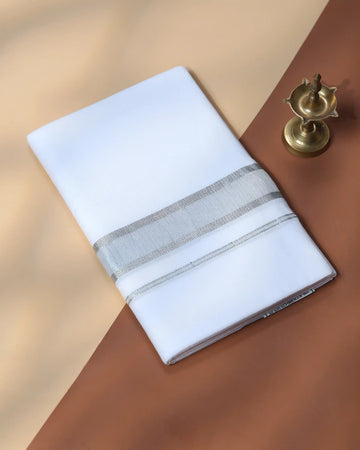 Men’s Traditional Handloom Cotton Dhoti | Family Function, Temple Visit, Wedding Function | Jeyachandran