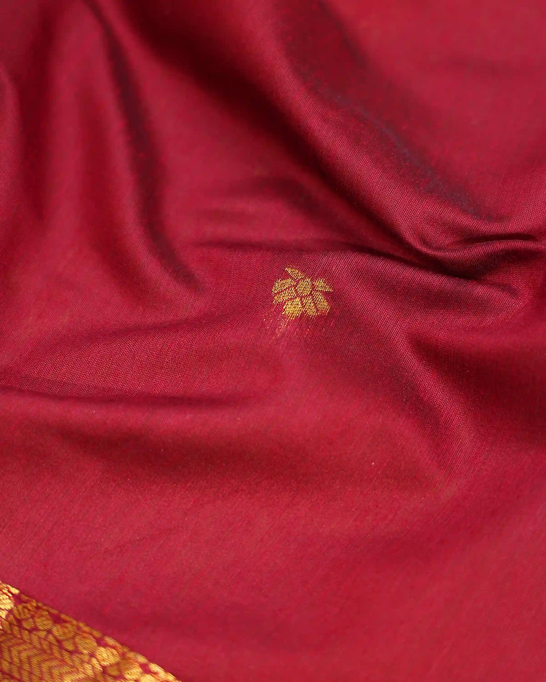 Royal Blue and Maroon Art Silk Pavadai Dhavani Set with Traditional Gold Zari Woven Border