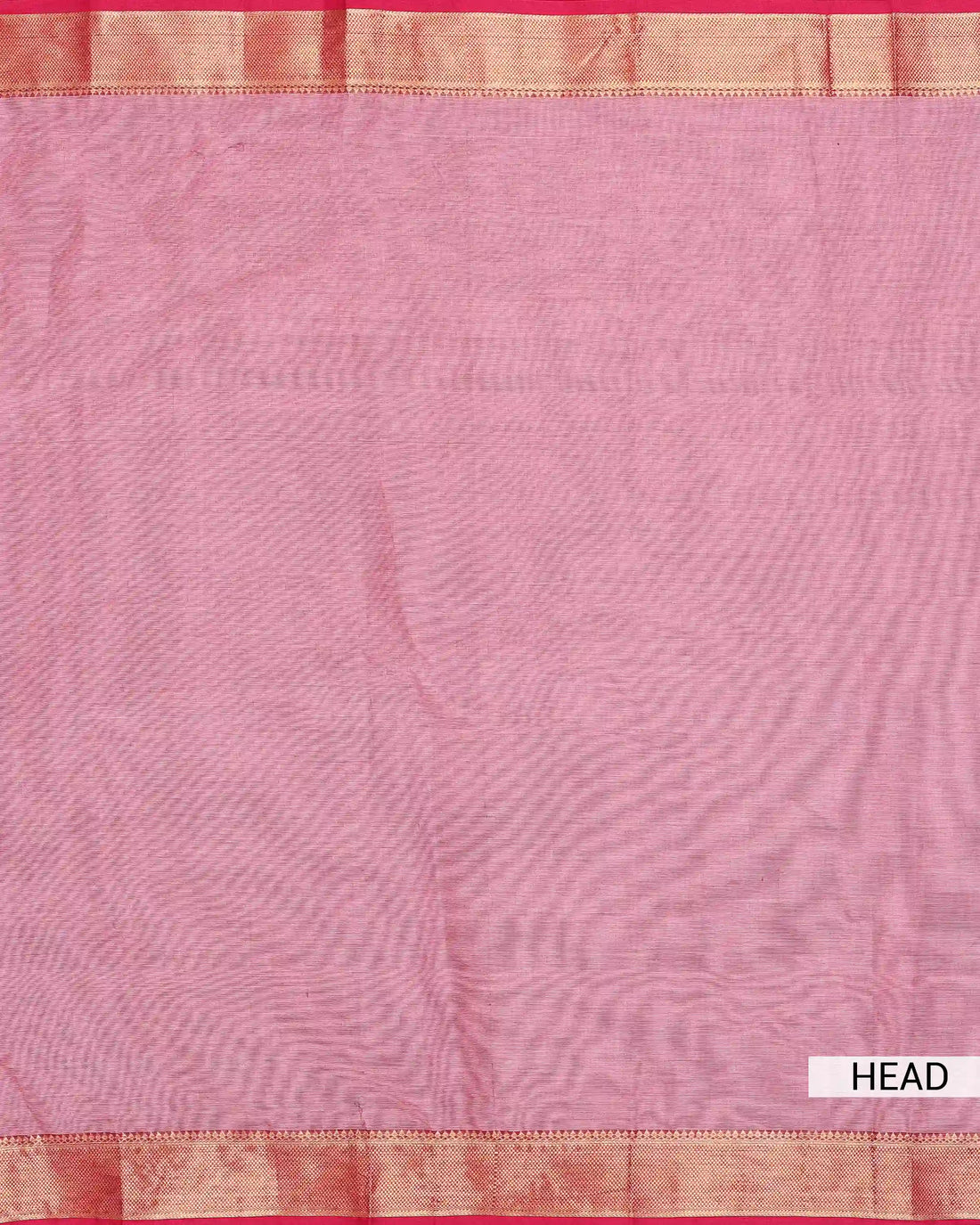 Women's Dusty Rose Pink Chettinad Cotton Saree with Contrast Red and Gold Zari Woven Border