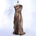Brown Chettinad Cotton Sarees for Women | Office Wear Daily Wear & Special Occasion | Jeyachandran - Full View