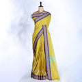 Yellow Chettinad Cotton Sarees for Women | Office Wear Daily Wear & Special Occasion | Jeyachandran - Full View