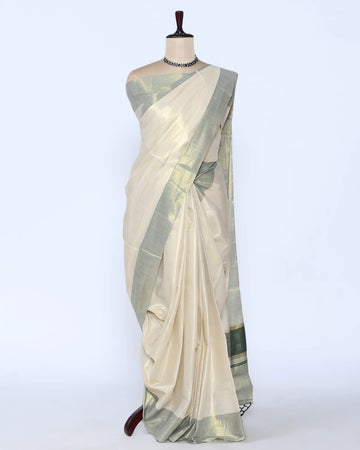 Kerala Kasavu Cotton Saree for Women | Onam Festival Wear, Family Function, Temple Visit | Jeyachandran