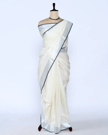 Kerala Kasavu Cotton Saree for Women | Onam Festival Wear, Family Function, Temple Visit | Jeyachandran