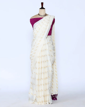 Kerala Kasavu Cotton Saree for Women | Onam Festival Wear, Family Function, Temple Visit | Jeyachandran