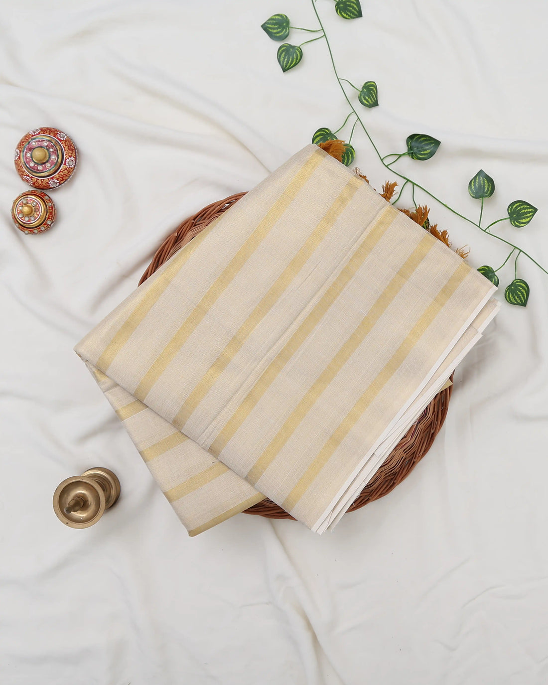 Kerala Kasavu Cotton Saree for Women | Onam Festival Wear, Family Function, Temple Visit | Jeyachandran