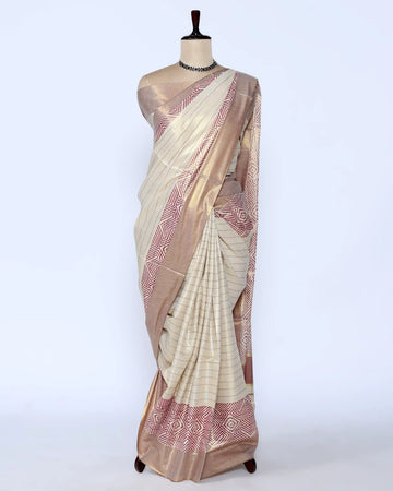 Kerala Kasavu Cotton Saree for Women | Onam Festival Wear, Family Function, Temple Visit | Jeyachandran