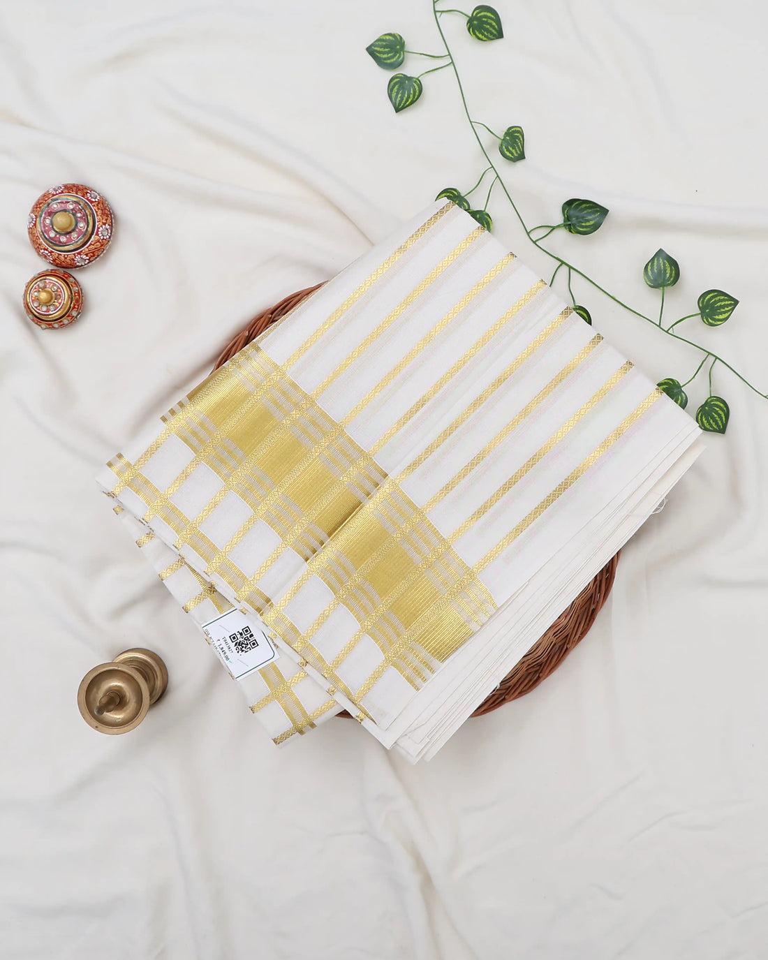 Kerala Kasavu Cotton Saree for Women | Onam Festival Wear, Family Function, Temple Visit | Jeyachandran