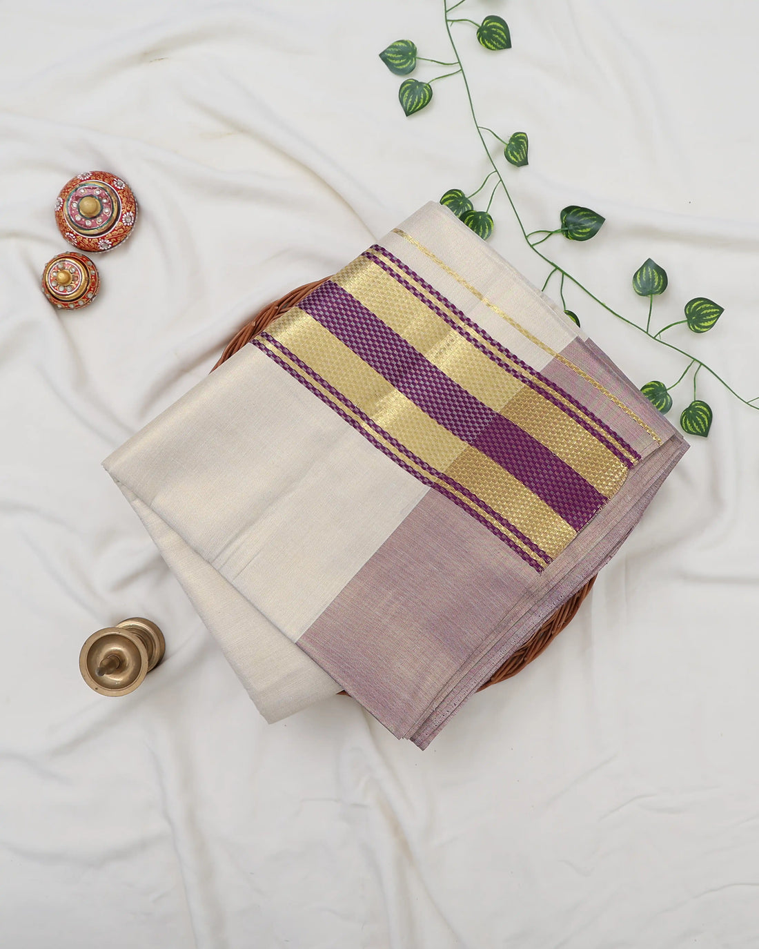 Kerala Kasavu Cotton Saree for Women | Onam Festival Wear, Family Function, Temple Visit | Jeyachandran