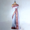 Light Blue Kanchi Cotton Saree for Women | Festive Traditional Collection | Jeyachandran -Full View
