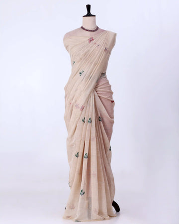 Linen Cotton Saree For Women | Traditional Wear, Festive Wear, Casual Wear | Jeyachandran