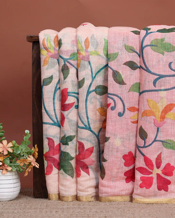 Linen Cotton Saree For Women | Traditional Wear, Festive Wear, Casual Wear | Jeyachandran