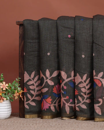 Linen Cotton Saree For Women | Traditional Wear, Festive Wear, Casual Wear | Jeyachandran