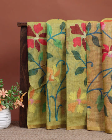 Linen Cotton Saree For Women | Traditional Wear, Festive Wear, Casual Wear | Jeyachandran