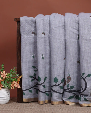 Linen Cotton Saree For Women | Traditional Wear, Festive Wear, Casual Wear | Jeyachandran