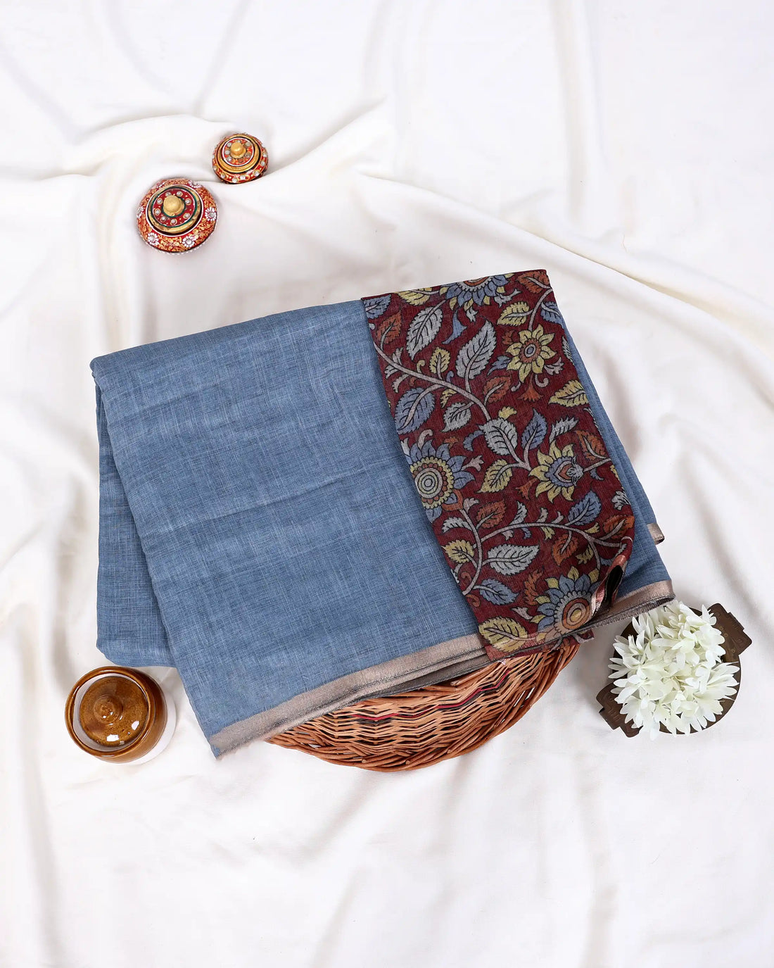 Linen Cotton Saree For Women | Traditional Wear, Festive Wear, Casual Wear | Jeyachandran