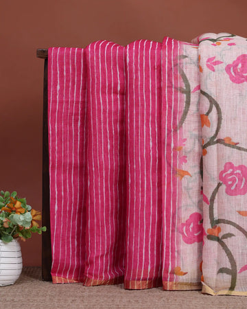 Linen Cotton Saree For Women | Traditional Wear, Festive Wear, Casual Wear | Jeyachandran