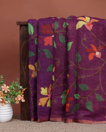 Linen Cotton Saree For Women | Traditional Wear, Festive Wear, Casual Wear | Jeyachandran