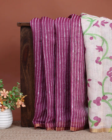 Linen Cotton Saree For Women | Traditional Wear, Festive Wear, Casual Wear | Jeyachandran