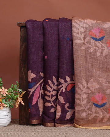 Linen Cotton Saree For Women | Traditional Wear, Festive Wear, Casual Wear | Jeyachandran