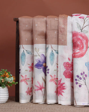 Linen Cotton Saree For Women | Traditional Wear, Festive Wear, Casual Wear | Jeyachandran