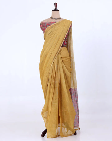 Linen Cotton Saree For Women | Traditional Wear, Festive Wear, Casual Wear | Jeyachandran